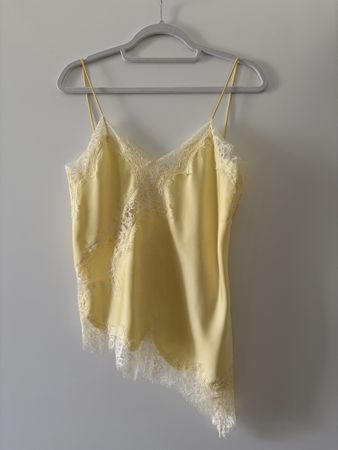 ZARA Top Spitze Gelb Grösse S neuwertig