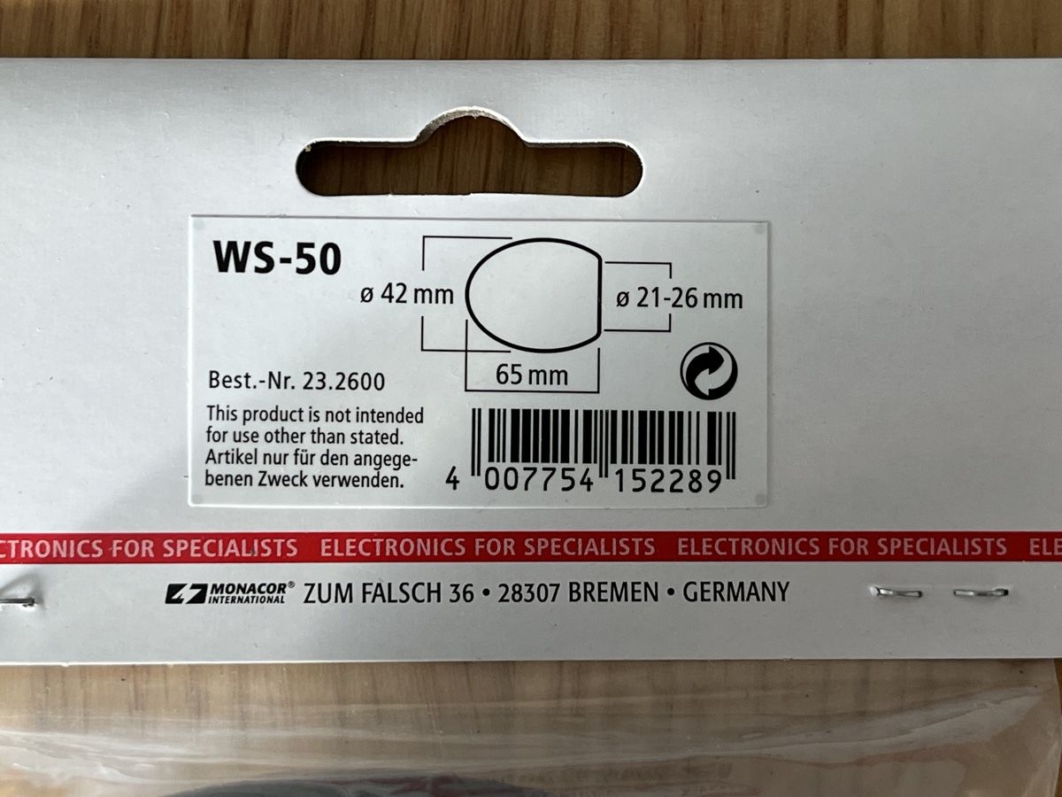 Mikrofone: 5 x Microphone Windshield Monacor WS-50 New – Neu und originalverpackt aus Mellingen von Guilhermefurlan 2