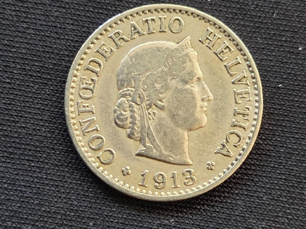 Alle Münzen: 10  cts 1913 – Gebraucht aus Genève von bbastos