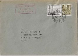 Brief 3 Rp. Verschieden 1953