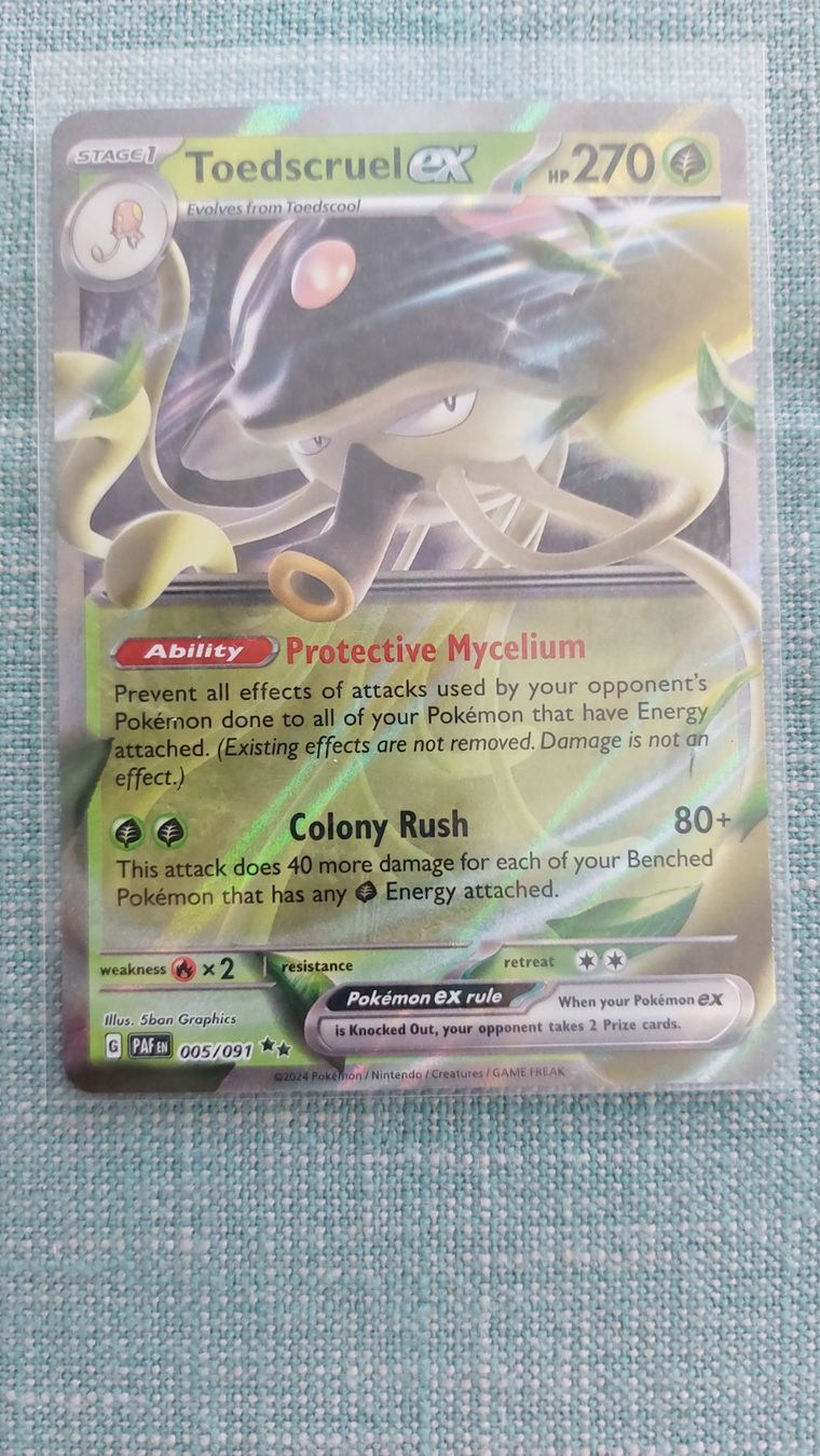 Pokémon Carte collezionabili: Toedscruel ex Paldean Fates – Nuovo (secondo la descrizione) da Bellinzona venduto da Pagur