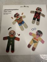 Paper dolls/Anziehpuppen mit Aufkleber 