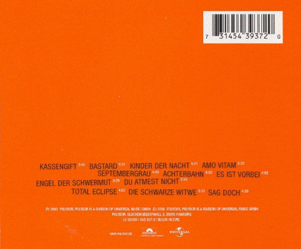 CD: Rosenstolz - Kassengift – Usato da Brunnen venduto da Barfly5 1
