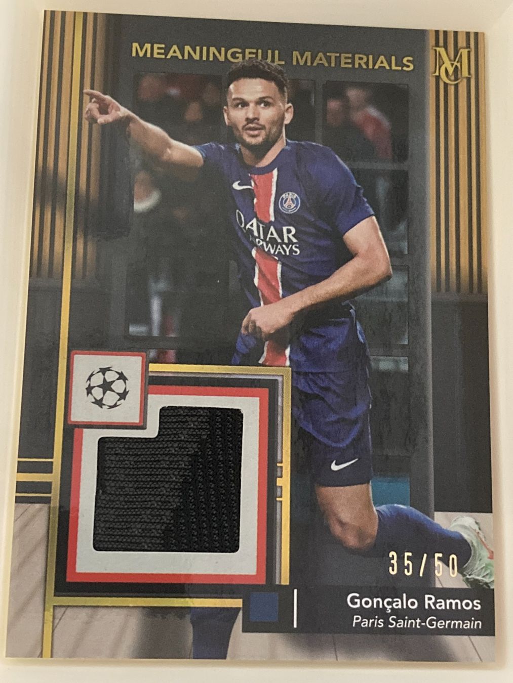 Topps Carte collezionabili: Topps Museum UEFA 24-25 - Gonçalo Ramos Patch /50 – Usato da La Tour-de-Peilz venduto da Tyalos_Cards