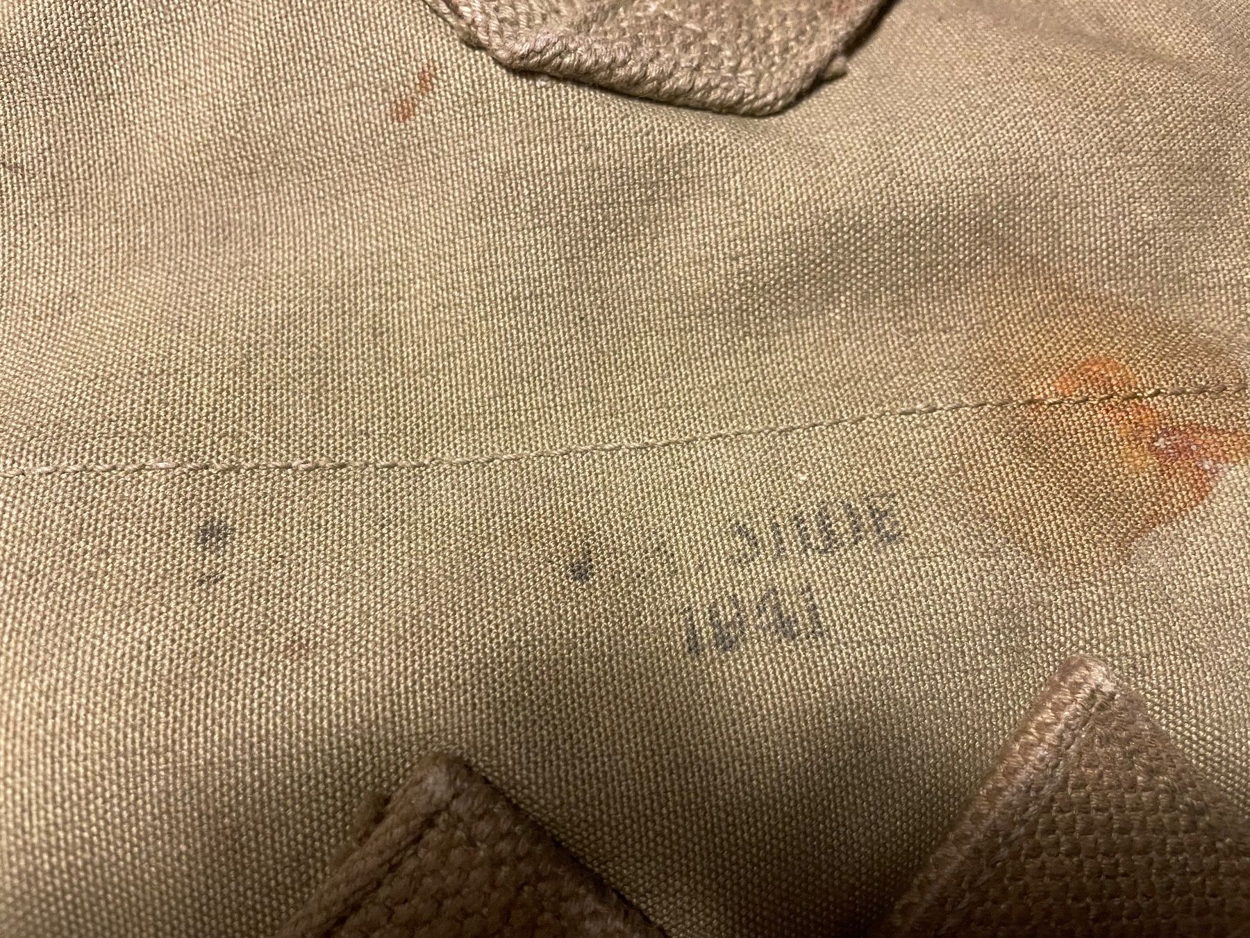 US Army Uniformi: Original WW2 us Army havresack 1941 – Usato da Oberbütschel venduto da Woodie2005 2