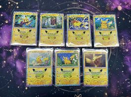 7 Pikachu Pokemon Karten JP 30th Anniversary 