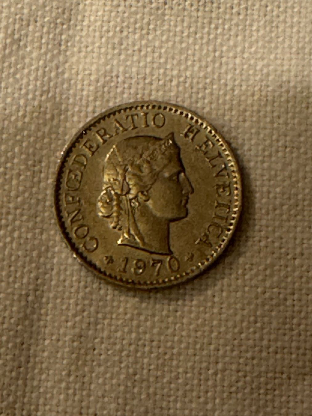 Alle Münzen: Pièce rare 5 centimes Suisse 1970 – Gebraucht aus La Chaux-de-Fonds von reu_kx5l 1