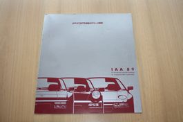 Porsche IAA Frankfurt 1989 Prospekt mit Porsche Panamericana