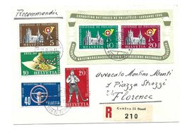 1955 Block Nationale Briefmarkenausstellung in Lausanne