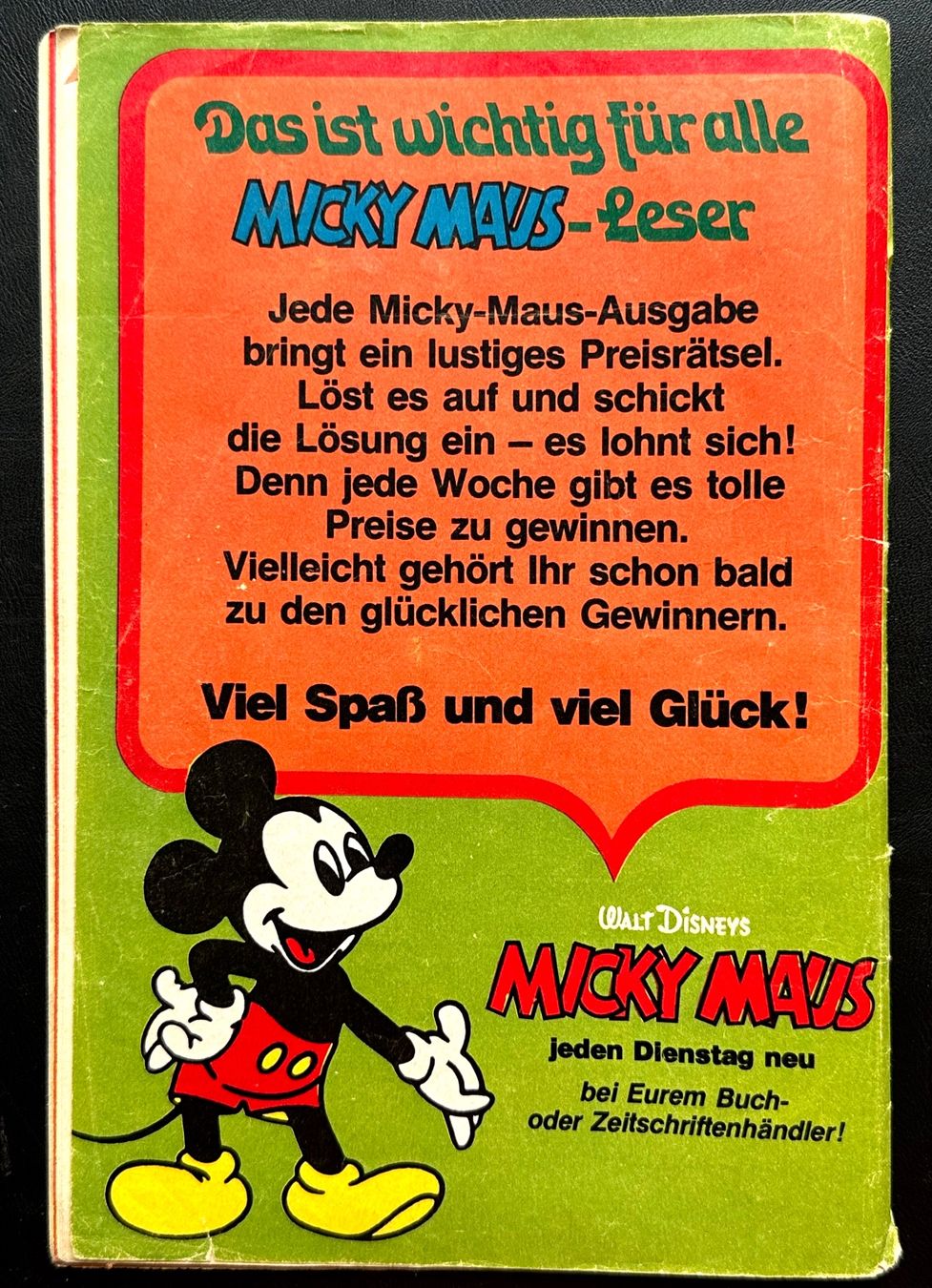 BD: Mickey Maus Nr. 40  6.10.1973 – D'occasion à Seltisberg par quadartswiss 1