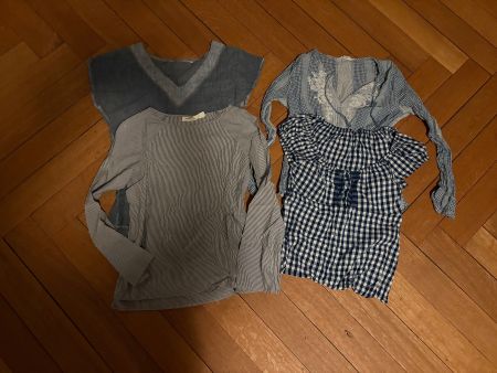4-er Top-Paket  aus Baumwolle Gr. XS