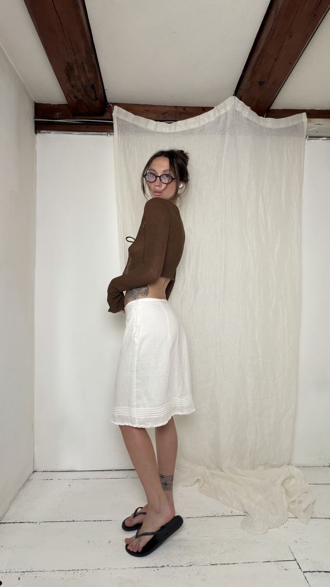 Röcke: Linen Skirt white size 36 – Gebraucht aus Knonau von Grapesvintage 4