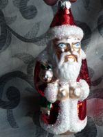 Weihnachtsmann mit Puppe Christbaumschmuck