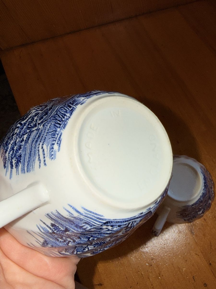 Tazze: 2 Tassen blau , England – Usato da Le Sentier venduto da CannelleVintage13 5