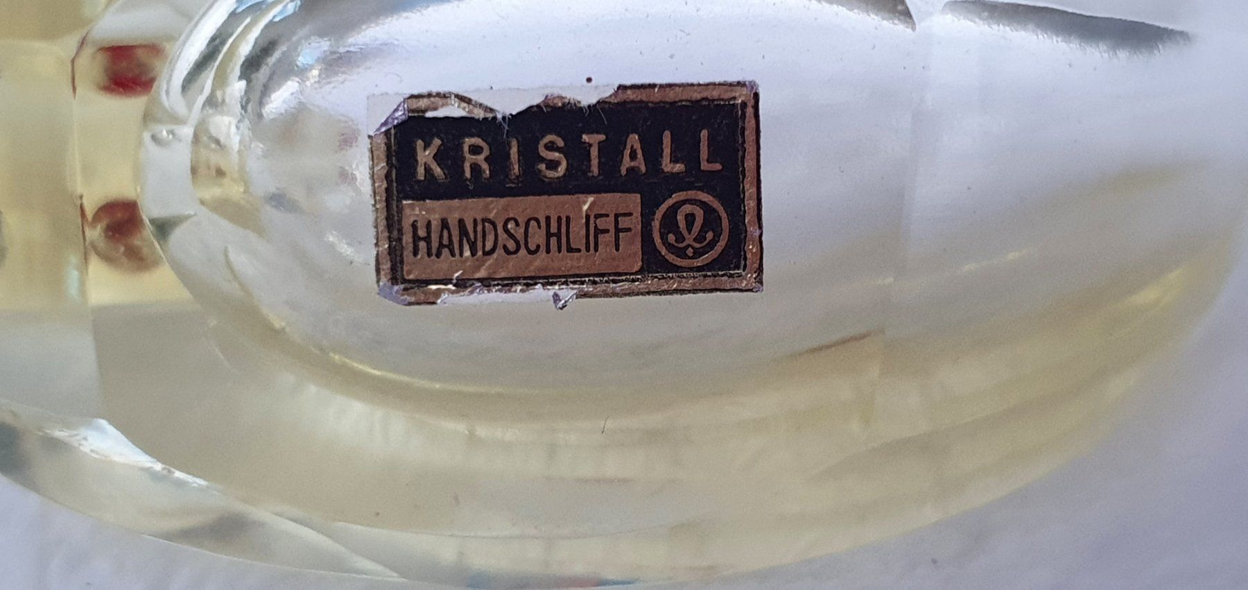 Zuckerdosen: Kristall-Canärli mit Untersetzer – Echter Handschliff – Gebraucht aus Abtwil AG von MaVo.0710 2