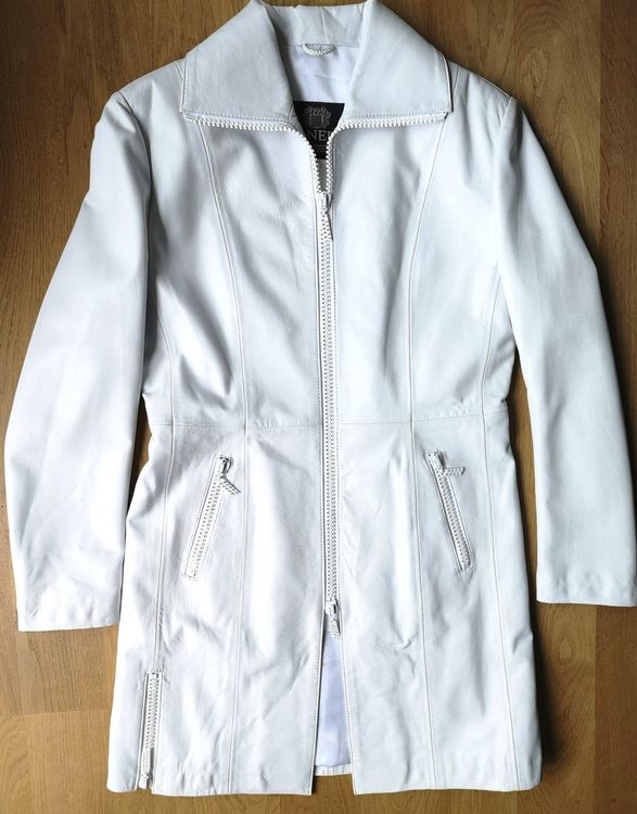 Leder Mantel, aus sehr weichem Lammnappa von Manebo (Gebraucht