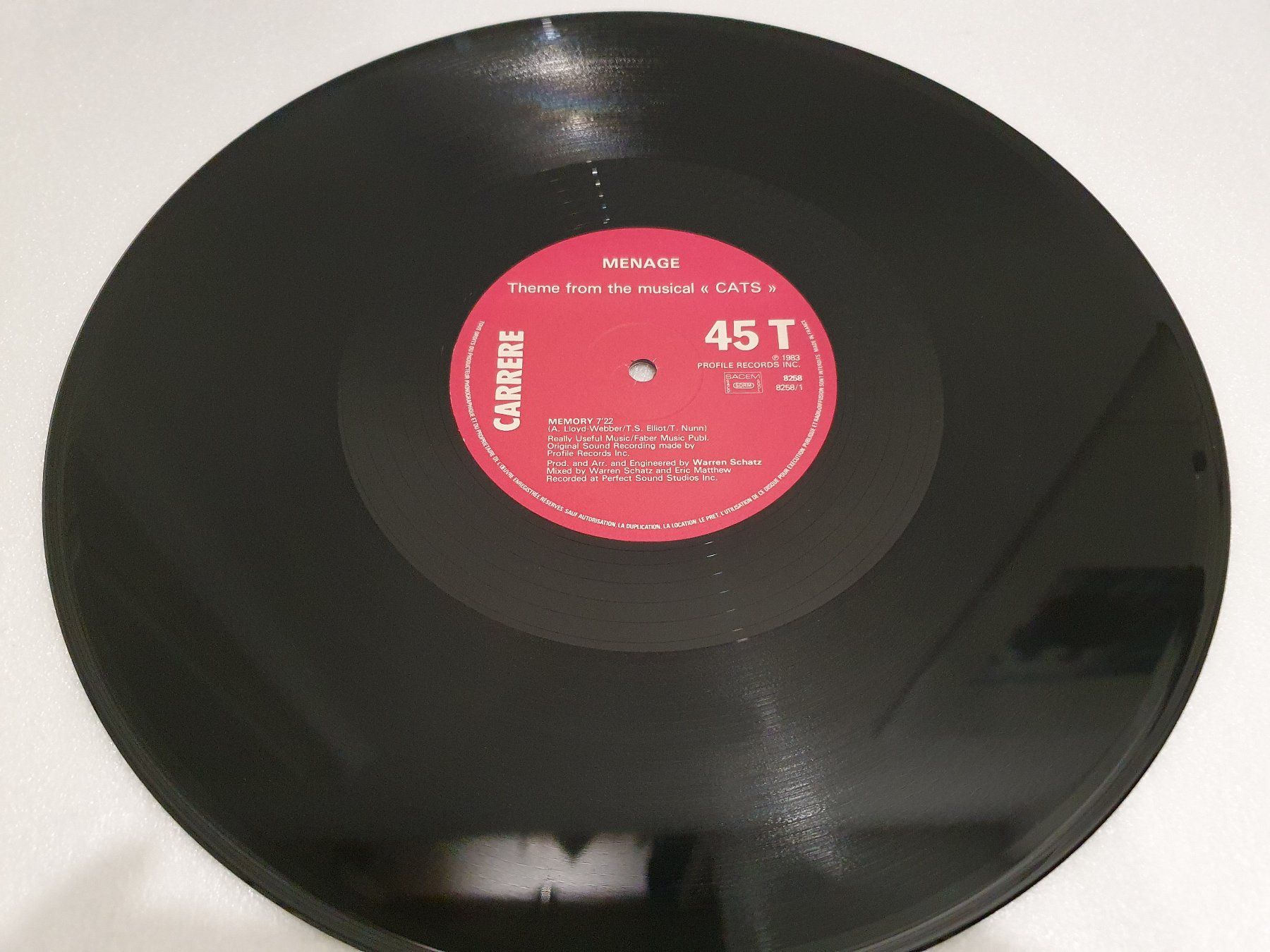 Dischi in vinile: Menage – Memory (Maxi, Disco, Electronic) – Usato da Uster venduto da Vinyl-Leidenschaft 3