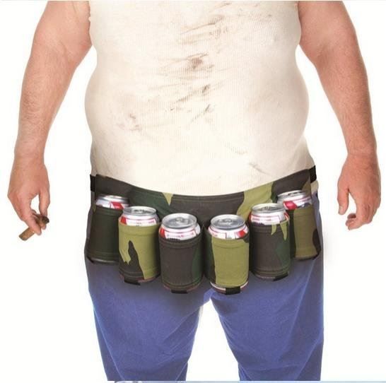Cinture: Biergurt Dosengurt Alkohol Camouflage Junggesellenabschied – Nuovo e nell'imballaggio originale da Dättlikon venduto da easythings