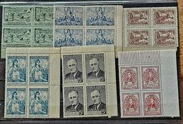 ARGENTINIEN ARGENTINA 4er-Bl. ** ~1945-46