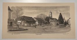 Schmid Litho von Küsnacht nummeriert und signiert 1987