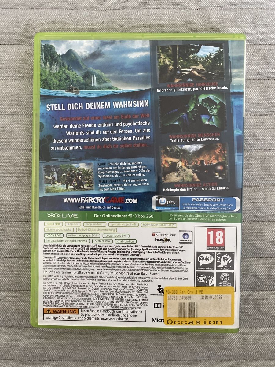 Microsoft Giochi: Farcry 3 für Xbox 360 – Usato da Thunstetten venduto da Virus_33 2