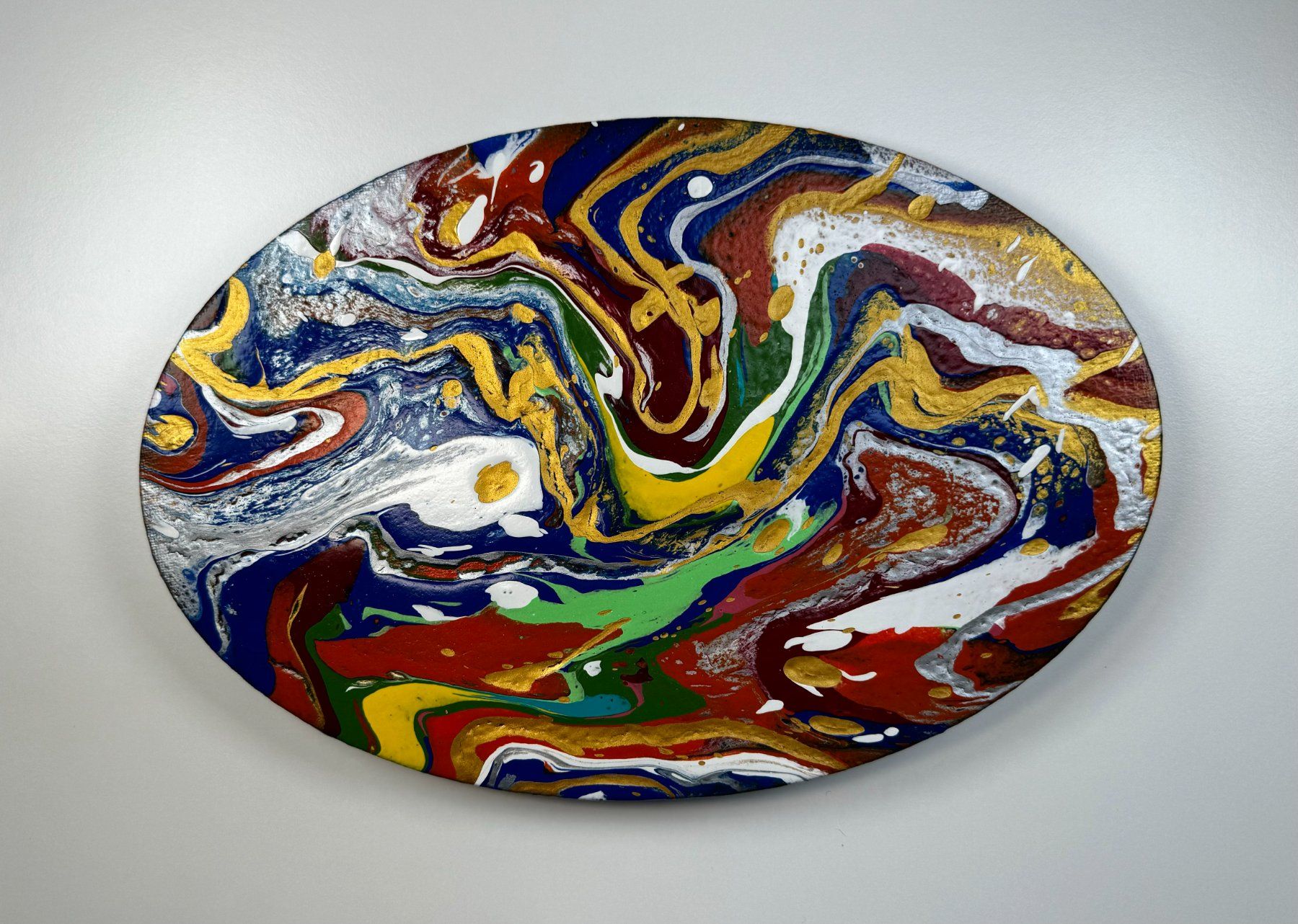 Dipinti: Acryl-Flüssigmalerei, Oval – Usato da Schlieren venduto da MayaSheng1983