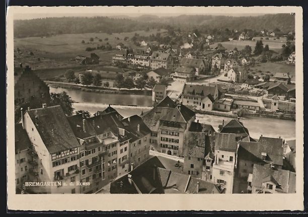 Cartoline postali: Bremgarten a. d. Reuss, Teilansicht mit  – Usato da Berlin venduto da bartko-reher