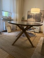 Runder Tisch Esstisch Holz und MDF mattgraugebraucht