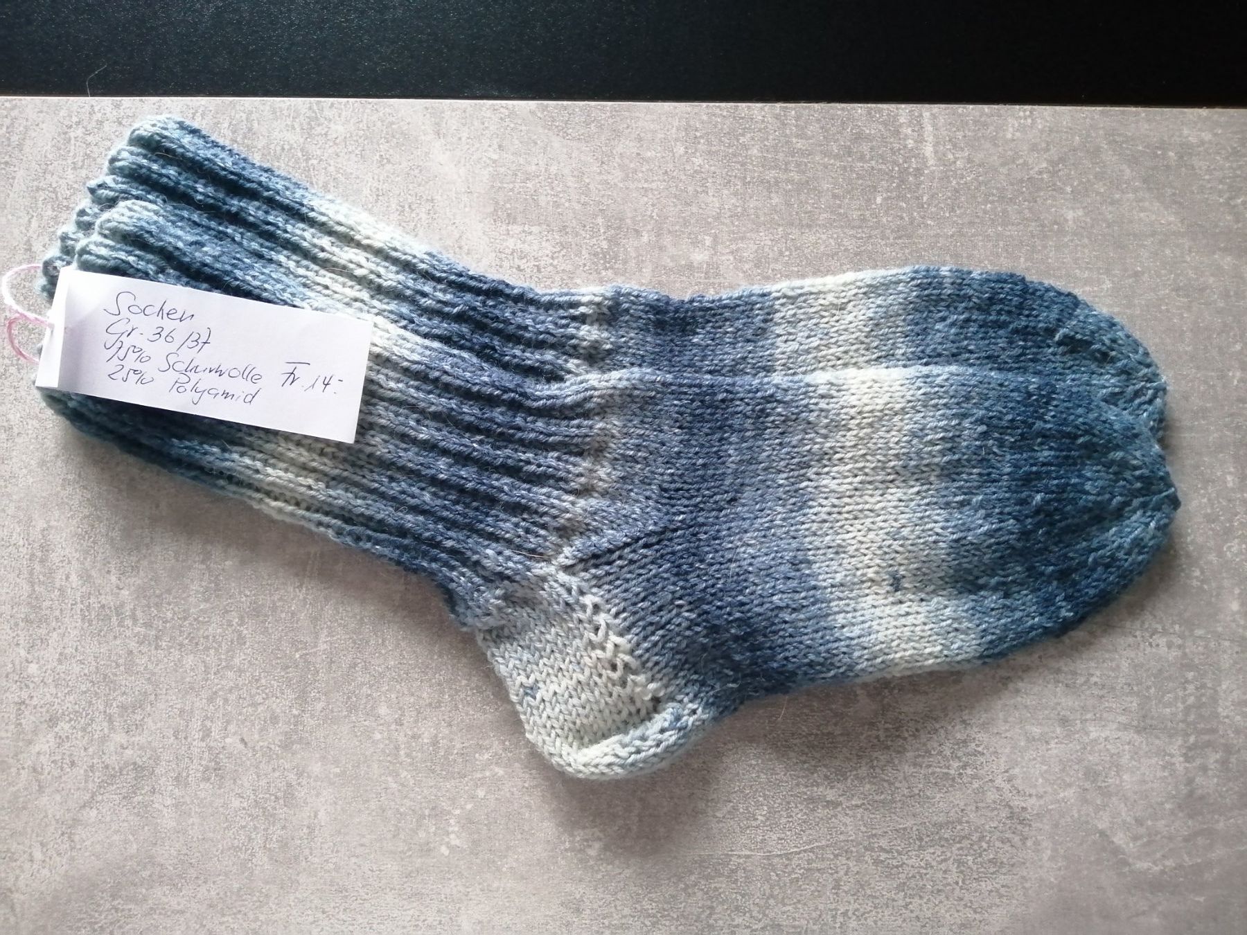 Calze: Socken handgestrickt, Grösse: 36/37 – Nuovo (secondo la descrizione) da Altstätten SG venduto da willipatricia