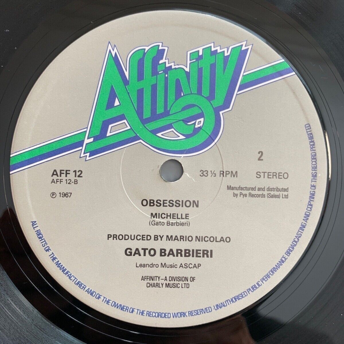 Dischi in vinile: Gato Barbieri - Obsession // UK-Pressing 1978 - TOP – Usato da Gais venduto da soundcave57 2