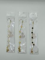 🌸 Zartes Blumen-Armband – 10 mm Clover Design – Gold Look