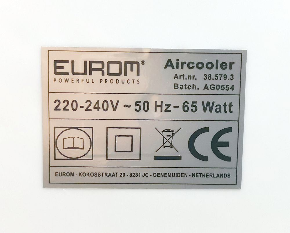 Klimageräte: Eurom Aircooler 20 m² – Gebraucht aus Baden von Cluppino 5