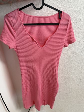 3 Rosa Kleid Rippstrick Grösse M Shein