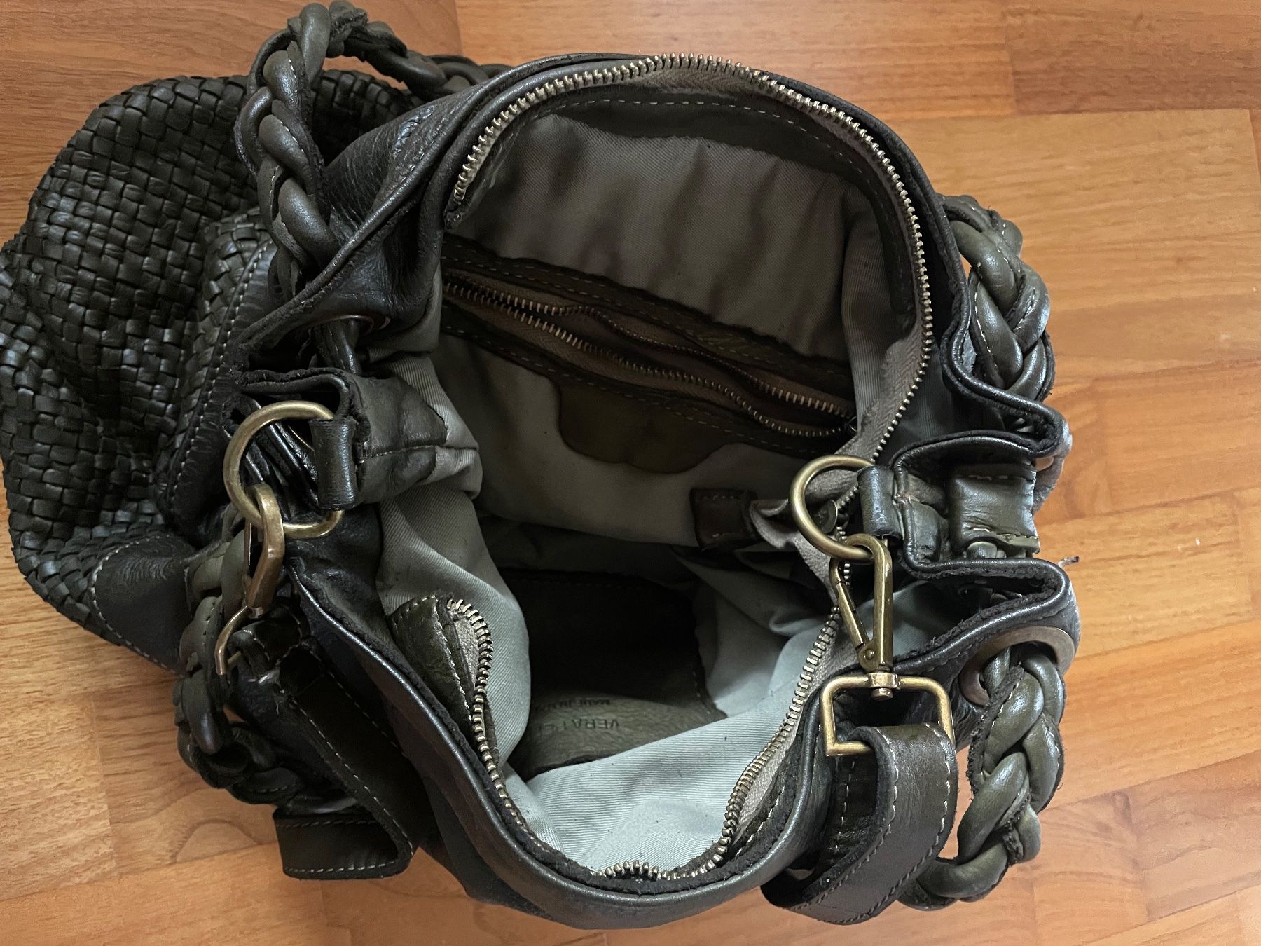 Borse: Umhänge-Ledertasche aus Sizilien – Usato da Bourguillon venduto da gartenwohnen 2