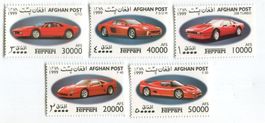 Briefmarken "Ferrari". Afghanistan.