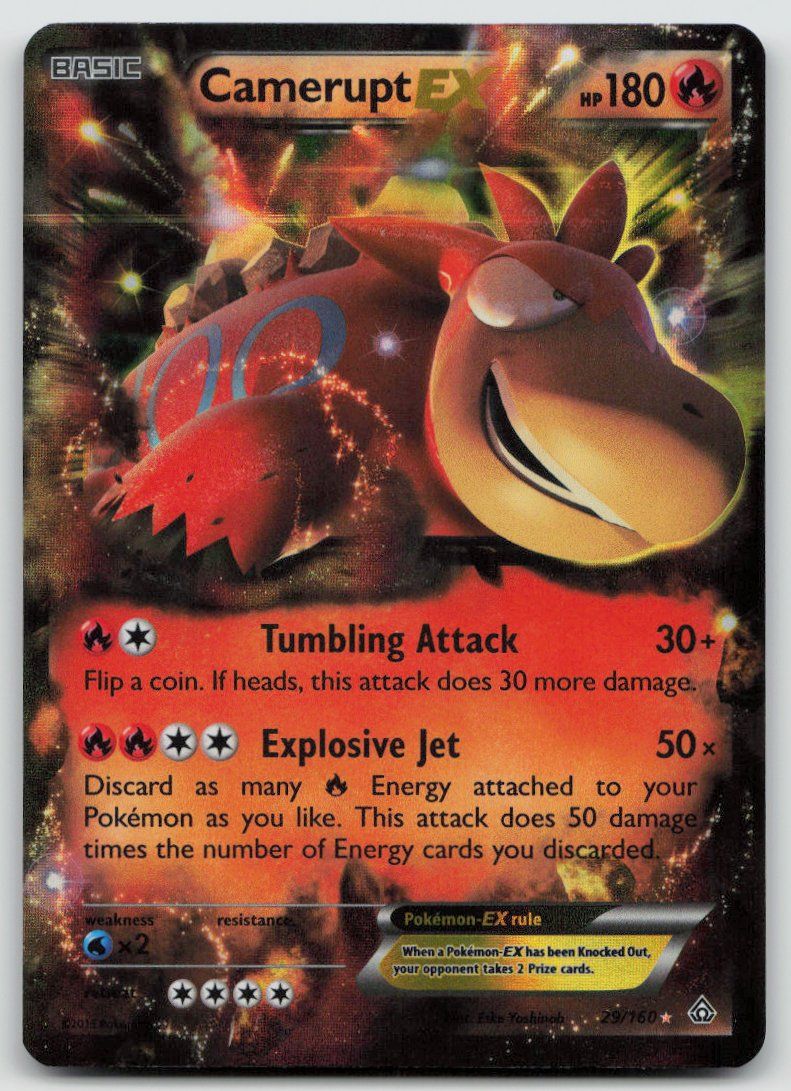 Pokémon Carte collezionabili: Pokemon Camerupt EX 29/160 EN 2015 – Usato da Lugano venduto da VlaseCard