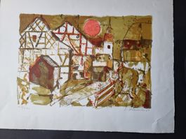 KÜNSTLER ? LITHOGRAPHIE SIGNIERT NUMMERIERT
