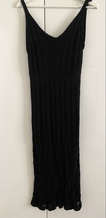 Sommerliches, schwarzes Strickkleid, Grösse S