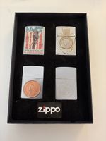 G748 ) 4 Stück Zippo Benzinfeuerzeug org. USA