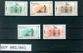GUYANA 5 BRIEFMARKEN PFADFINDER