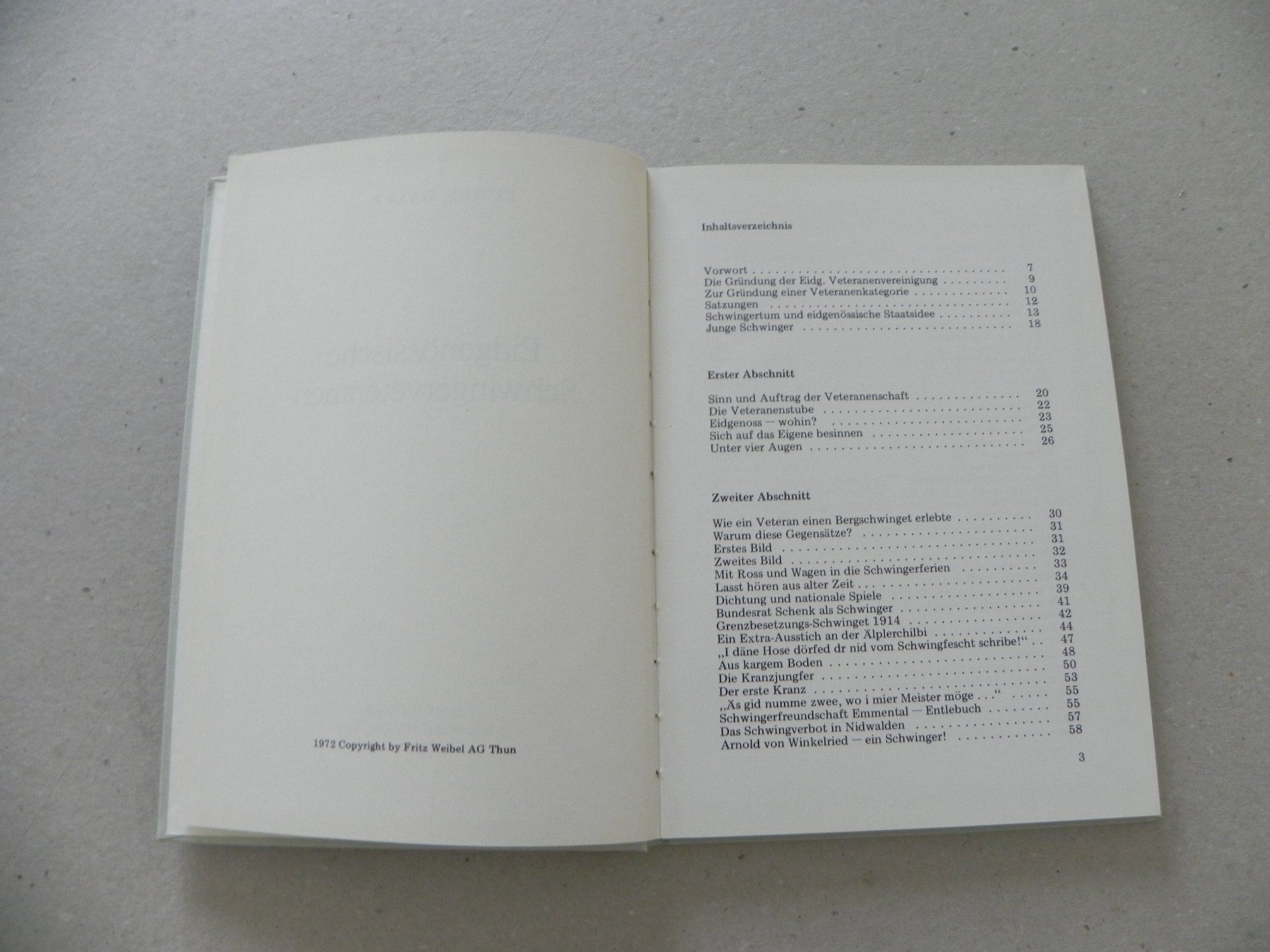Bücher: Buch Schwingfest Schwingen Eidg. Schwingerveteranen 1972 – Gebraucht aus Siebnen von krimsie 1