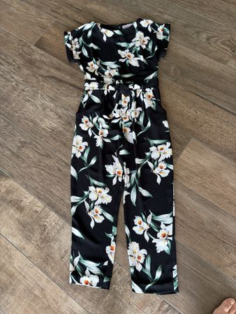Damen Jumpsuit Dorothy Perkins Blumenmuster Schwarz Gr. 36