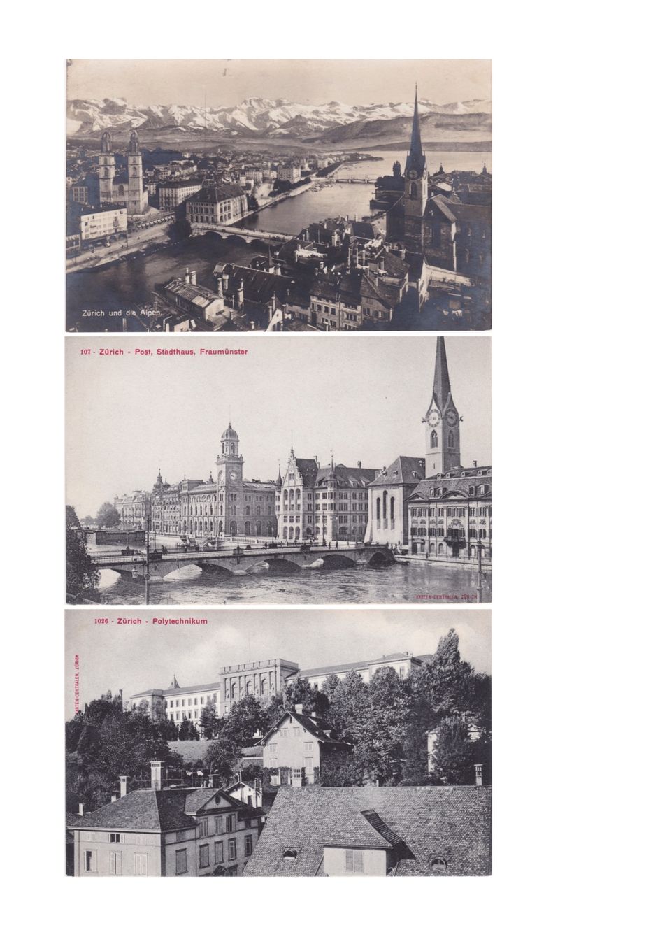 Cartoline postali: Konvolut Zürich – Usato da Baar venduto da dokuba 9