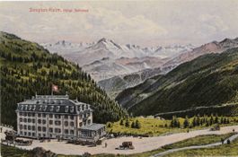 Simplon - Kulm  VS  -  Hôtel Bellevue / Kutsche & Oldtimer