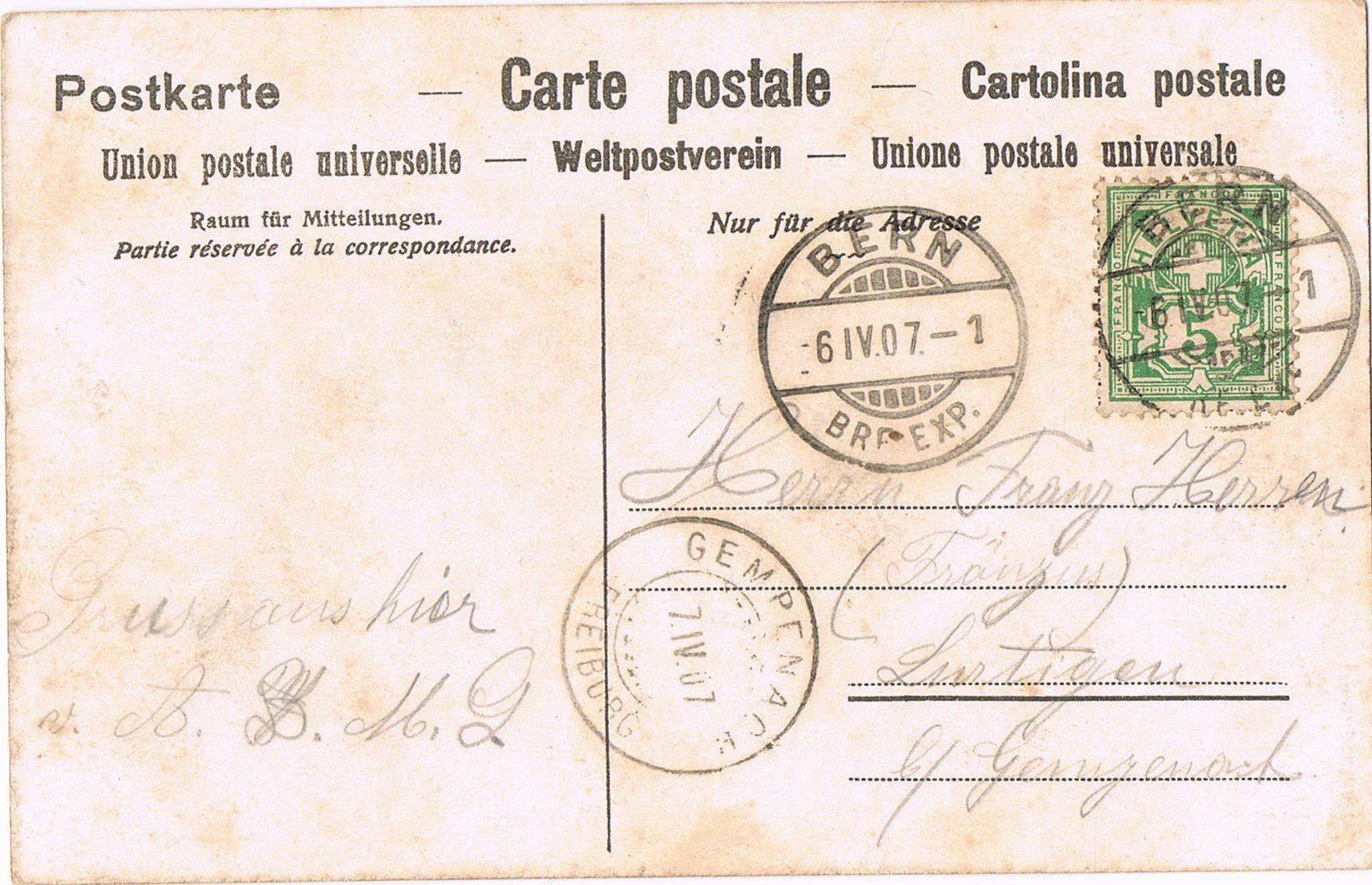 Cartoline postali: Bern Pauluskirche – Usato da Buchs AG venduto da Baerfisch 1
