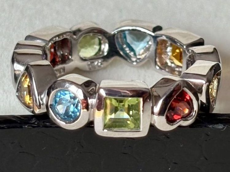 Anelli: Ring Multi-Edelstein NEU, Silber 925, Gr. 56 – Nuovo (secondo la descrizione) da Brugg AG venduto da lau_9rvy
