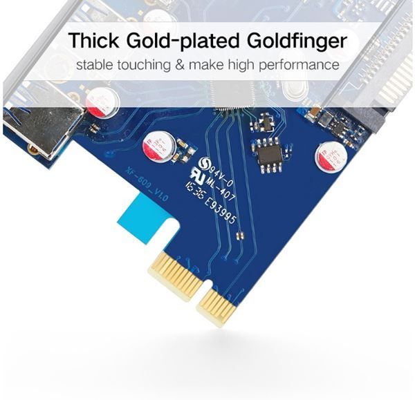 Hubs & Switches: PCI-E PCI E-Karte USB 3.0 HUB Ethernet – Neuf avec emballage d'origine à Unterägeri par RmOnline 5