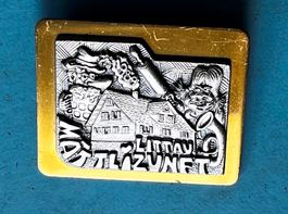 Fasnachtsplakette Littau 1989 Gold Mättli-Zunft Littau