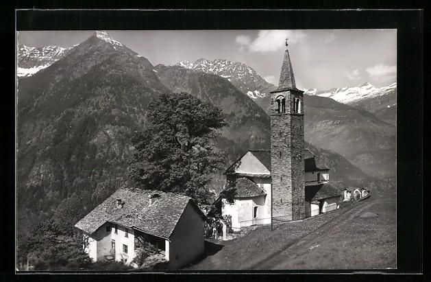 Cartoline postali: AK Sobrio, Chiesa di Sobrio – Usato da Berlin venduto da bartko-reher