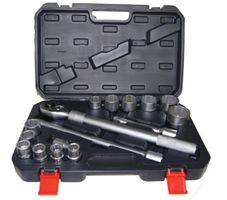 3/4″ Zoll LKW Steckschlüssel Teleskop Ratschen Set 21tlg Kna